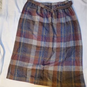 Summit Sportwear Company Wrap Vintage Midi Skirt Size 14